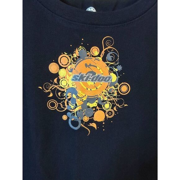 Ski-Doo BRP Black Short Sleeve T Shirt Size Juniors Large (8925) - Picture 2 of 4